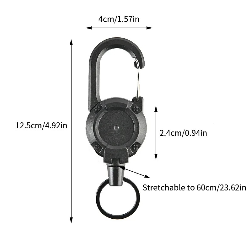 Tactical Retractable Carabiner – Conventional Reel recenzja i cena