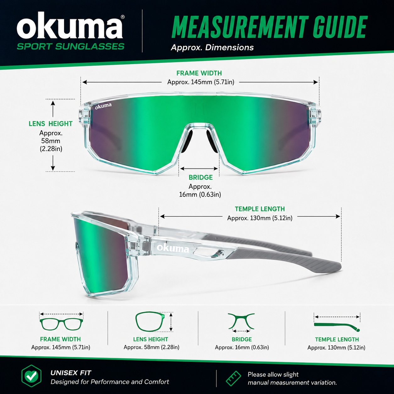 OKUMA UV400 Sports Eyewear Men – Surf Reel recenzja i cena