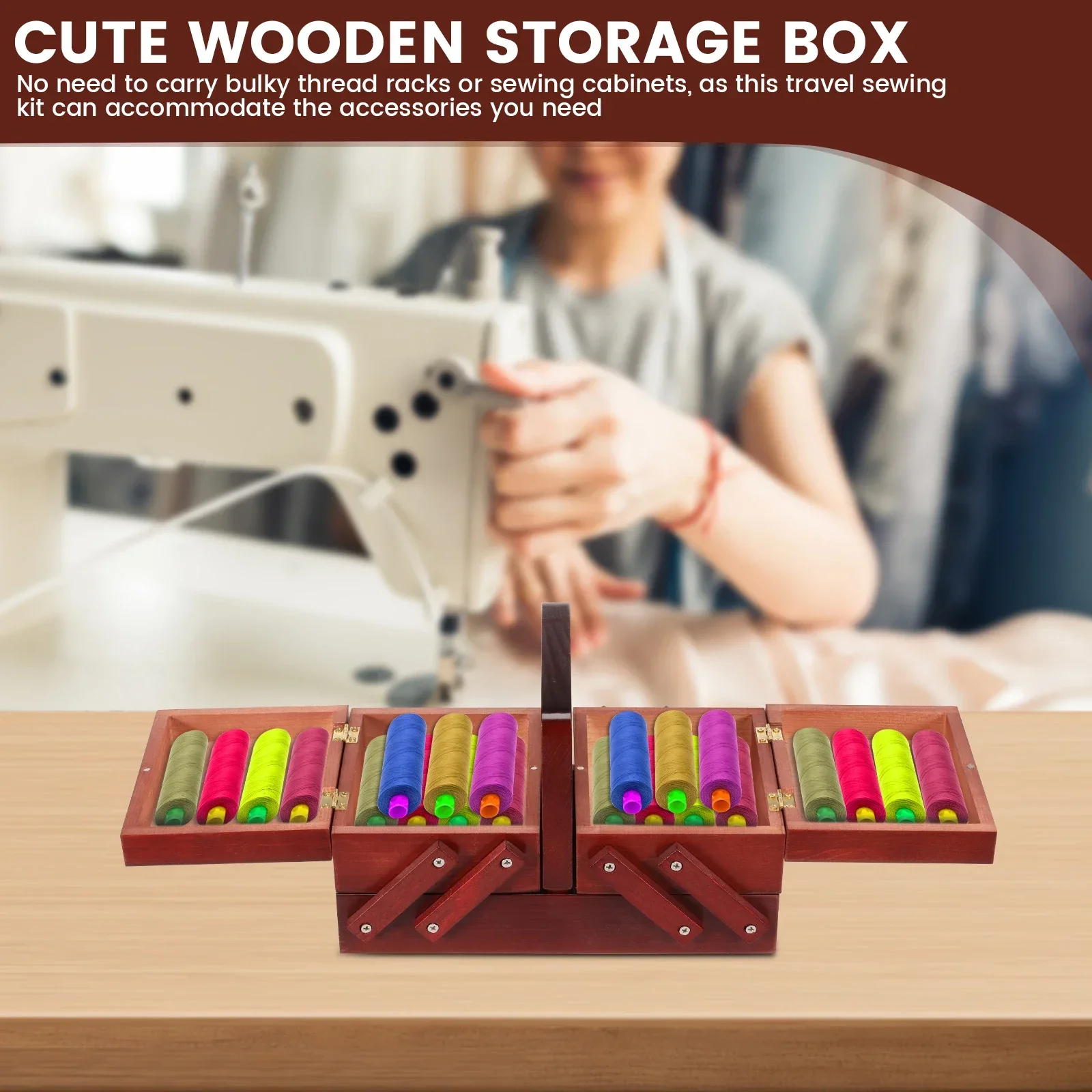 Expandable Sewing Thread Box W – Reel Handle recenzja i cena